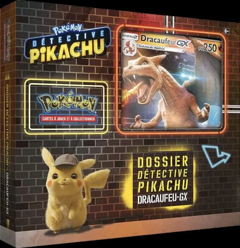 Dossier Détective Pikachu Dracaufeu-GX