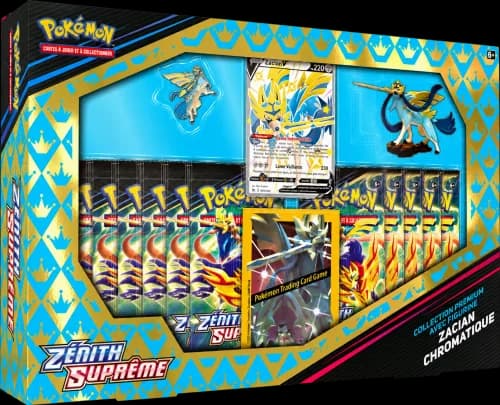 Exemple de modèle : Coffret Collection Premium avec figurine Zacian chromatique