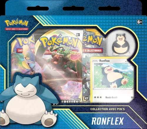 Collection avec pin’s · Ronflex
